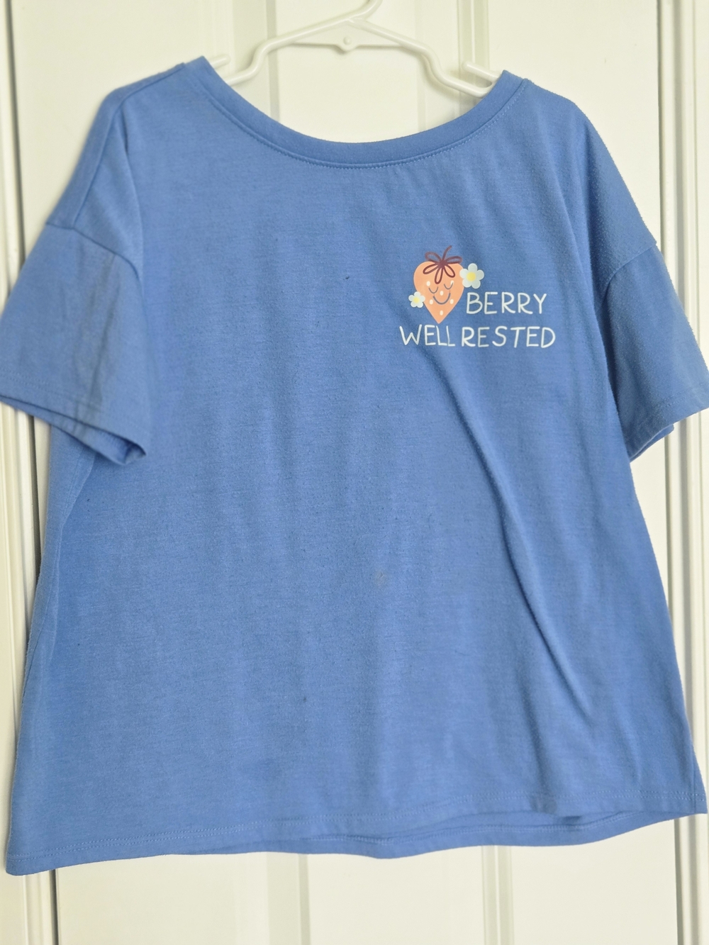 Cat & Jack Light Blue "Berry Well Rested" Graphic Tee